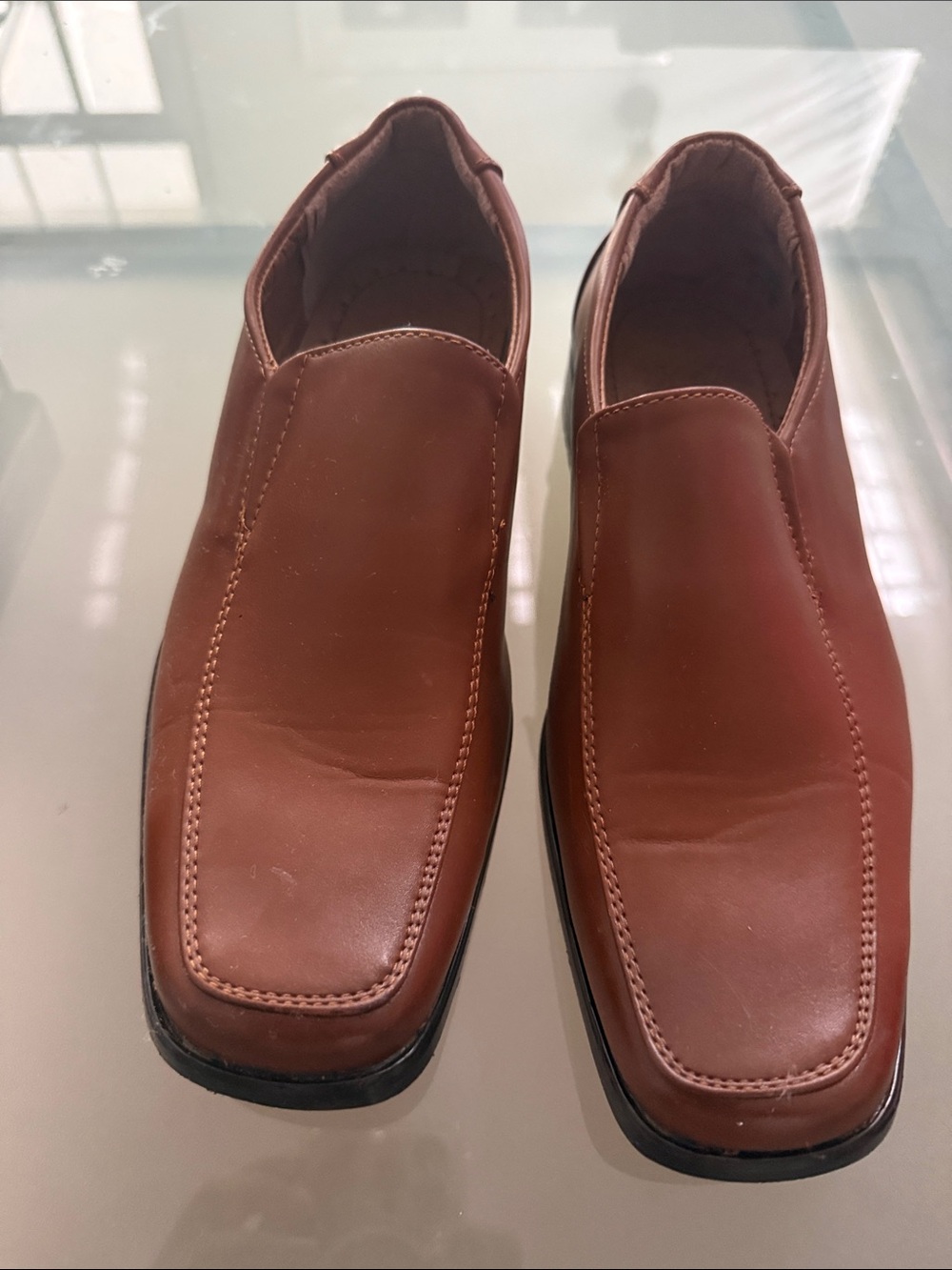 Classic Brown Slip-On Leather Loafers for Men